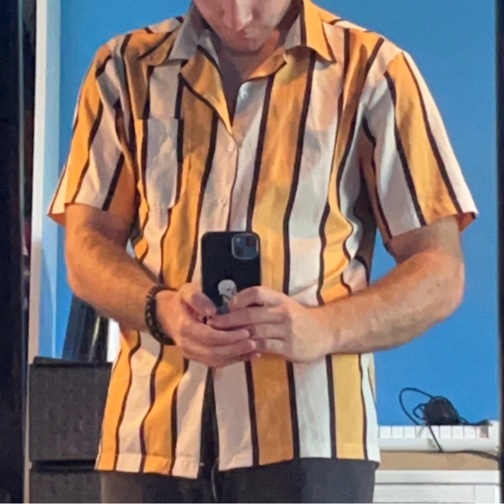 Retro Striped Button Down - Picture 2 of 2